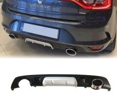 Renault megane 4 arka tampon difüzörü sedan 2016+ gri
