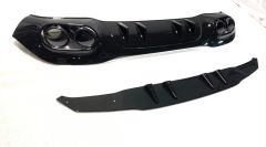 Mercedes w177 hb a45 difüzör ve egzoz ucu seti siyah 2019+