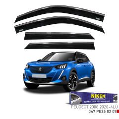 Peugeot 2008 cam rüzgarlığı kromlu 2020+  niken