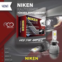 H7 led xenon far ampulü seti niken eco 8000lm