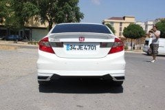 Honda civic fb7 bagaj üstü spoiler usa model pianoblack 2013 / 2017