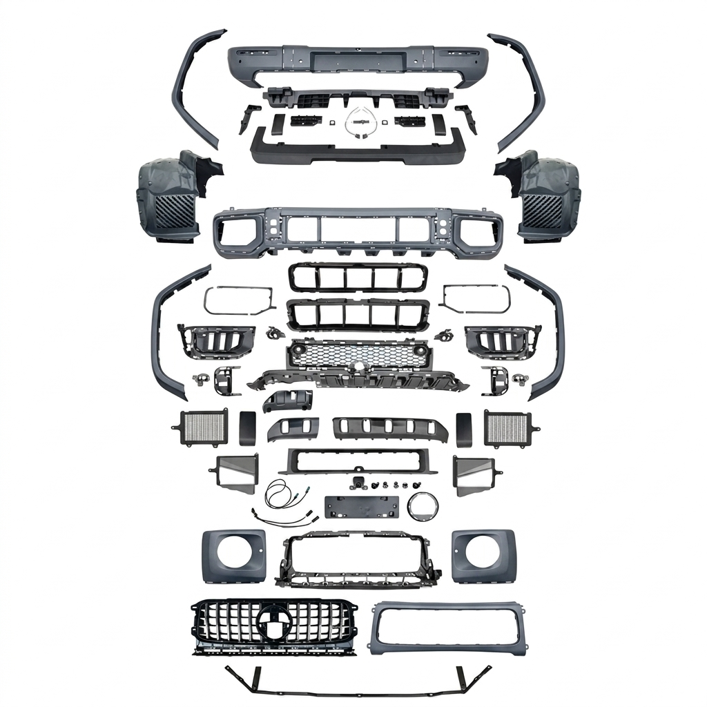 Mercedes g63 body kit dönüşüm seti w464 to w465 g400 g500 uyumlu