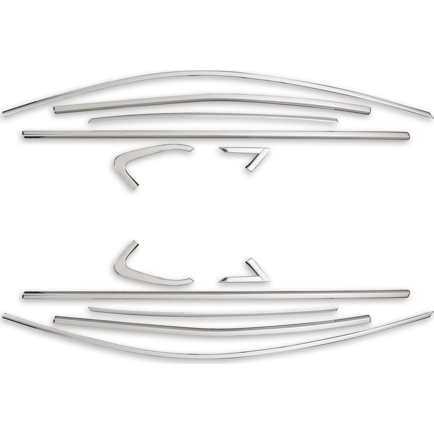 Renault Clio 5 Cam Çerçevesi 2019- Paslanmaz Çelik