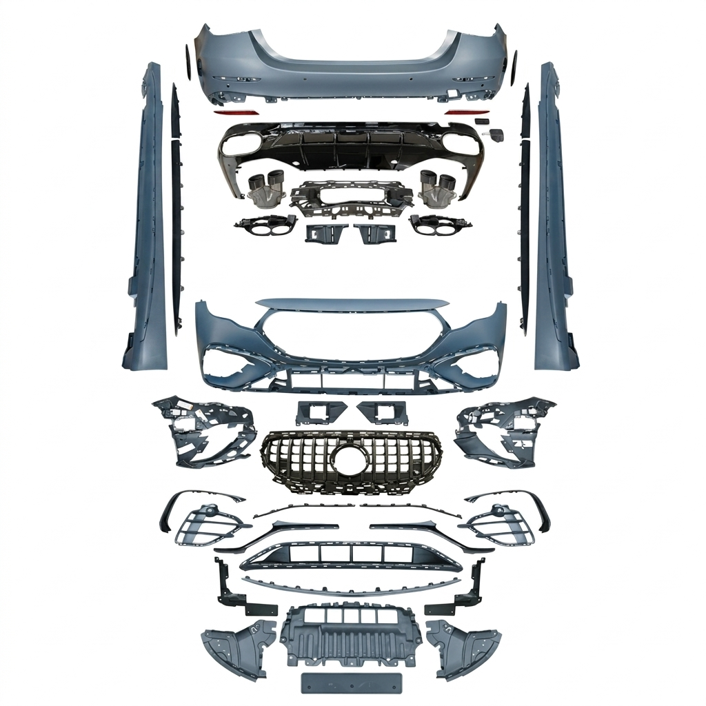 Mercedes w214 e53 body kit tampon seti