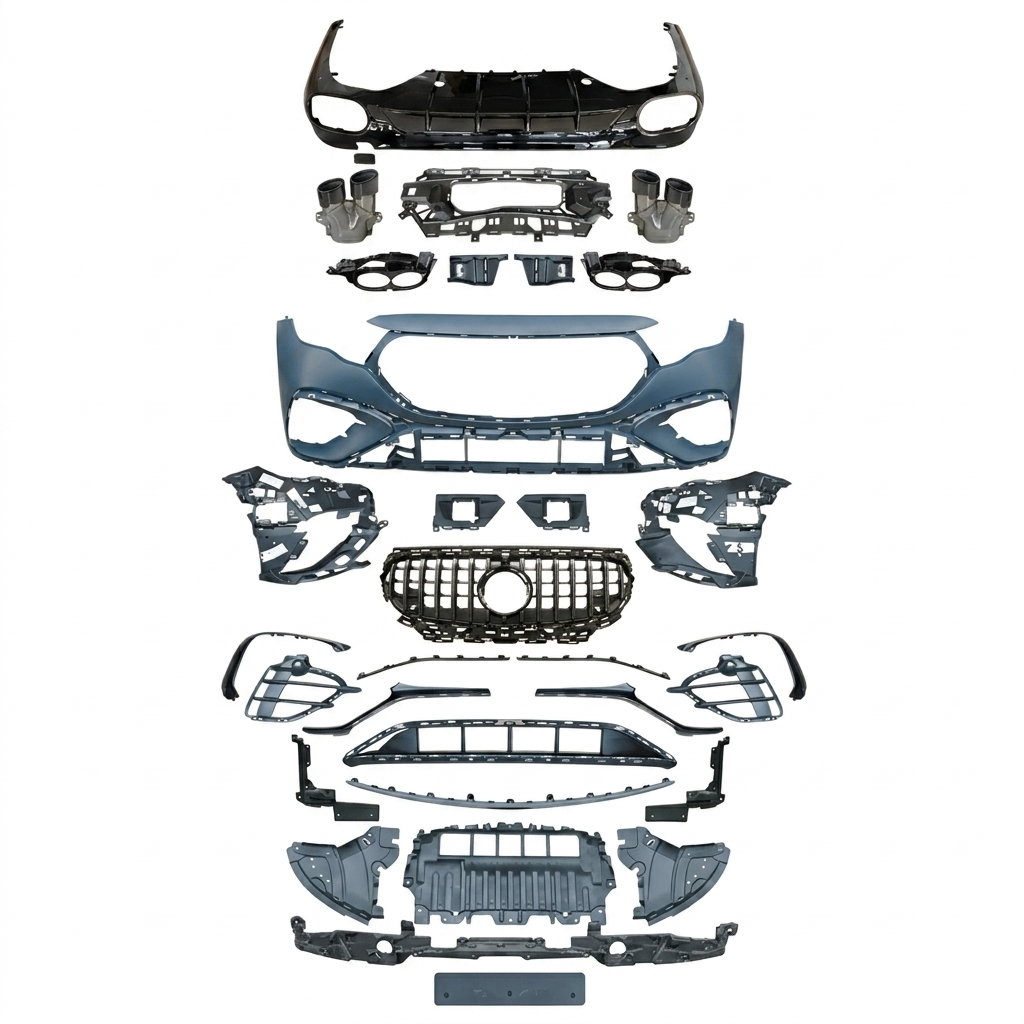 Mercedes w214 e53 amg body kit tampon seti