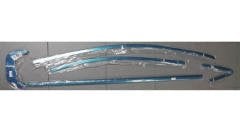 Honda civic fb7 uyumlu cam çerçevesi kenar çıtası krom tamtur 2012 / 2016 14 parça