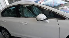 Honda civic fb7 cam çerçevesi kenar çıtası krom tamtur 2012 / 2016 12 parça