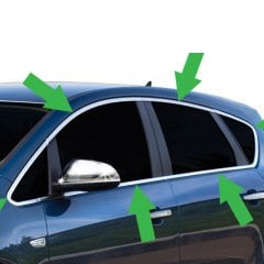 Opel astra j cam çerçevesi kenar çıtası krom tamtur sedan