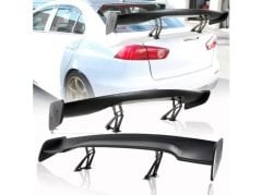 Dtm yüksek bagaj üstü spoiler kanat alüminyum pianoblack boyalı