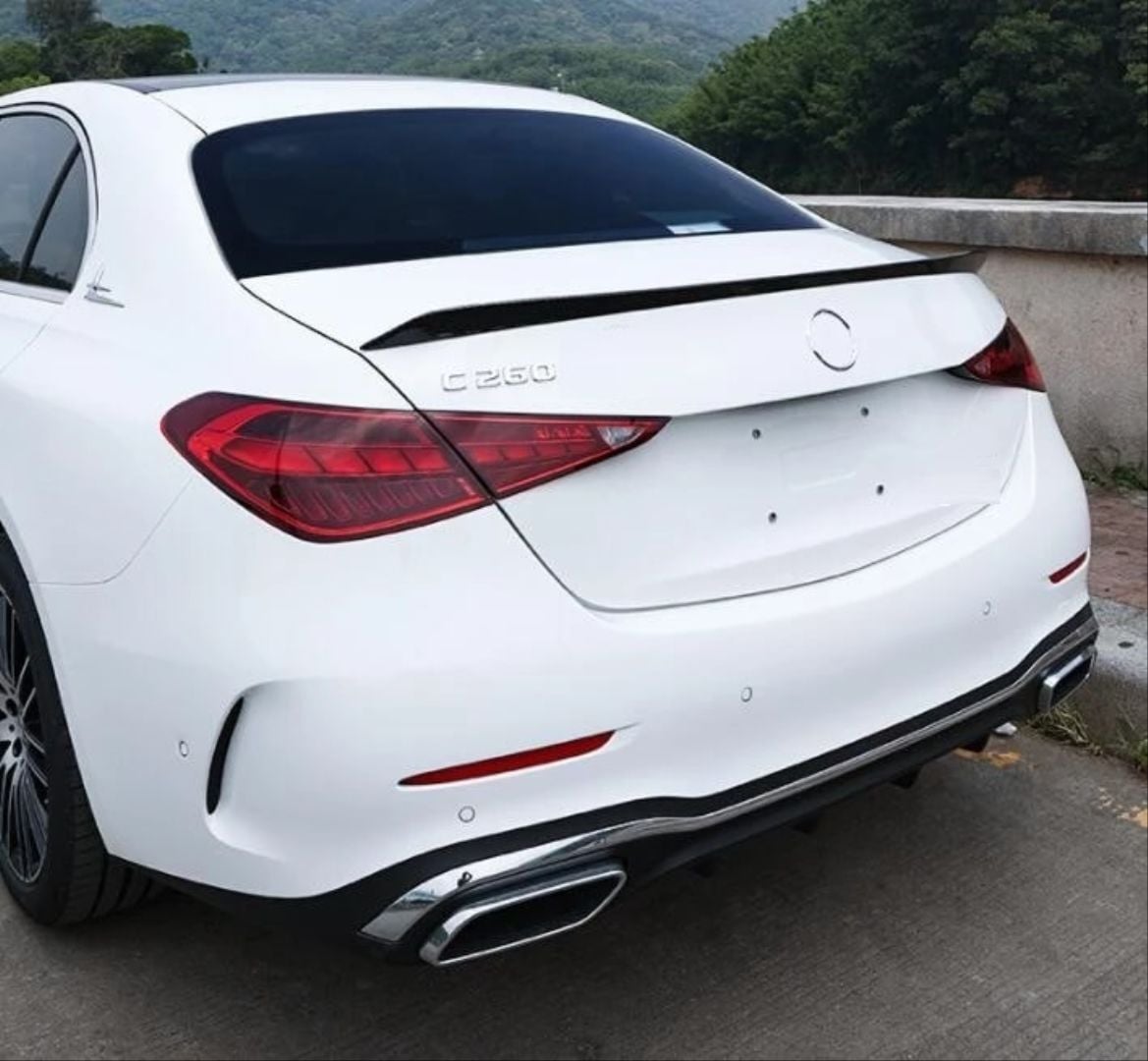 Mercedes w206 c63 bagaj üstü spoiler piano black 2020+