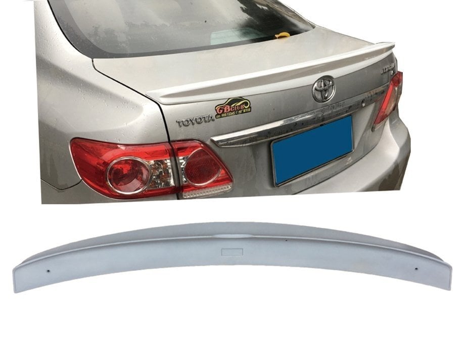 Toyota corolla bagaj üstü spoiler pianoblack boyalı 2007 / 2012