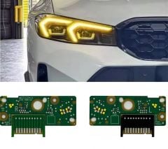 Bmw g20 lci angel led modülü sarı 2023+ drl led laser far uyumlu