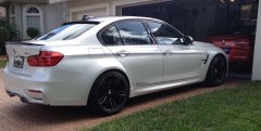 Bmw f30 cam üstü spoiler siyah boyalı plastik 2013 / 2018