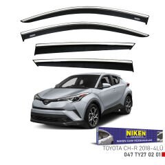 Toyota chr cam rüzgarlığı kromlu niken 2018 / 2024
