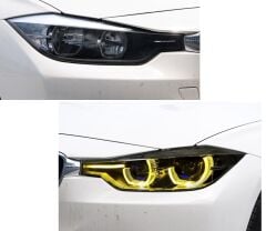 Bmw f30 ön far lambası ledi lci model yellow drl halogen uyumlu 2012 / 2018