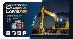 Çalışma lambası ledli kare 22-27w 9 ledli niken pro serisi