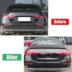 Mercedes w214 e63 bagaj üstü spoiler siyah boyalı plastik 2024+