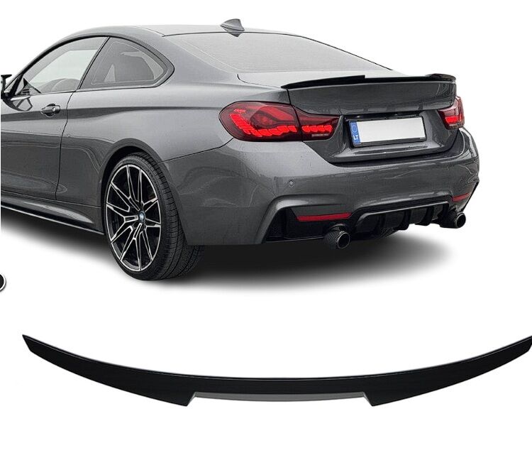 Bmw F32 m4 bagaj üstü spoiler yarasa siyah boyalı plastik