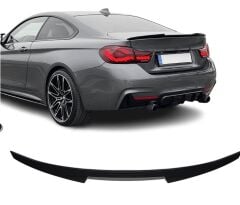 Bmw F32 m4 bagaj üstü spoiler yarasa siyah boyalı plastik