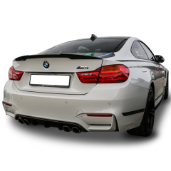 Bmw F32 m4 bagaj üstü spoiler yarasa siyah boyalı plastik