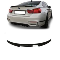 Bmw F32 m4 bagaj üstü spoiler yarasa siyah boyalı plastik