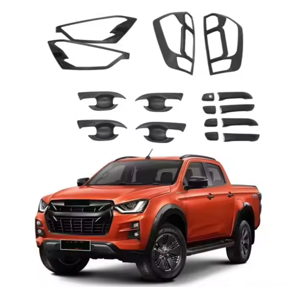 Isuzu dmax dış kaplama seti siyah set full 2020+