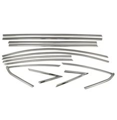 Seat ibiza cam çerçevesi kenar çıtası krom tamtur 2017+ 14 parça