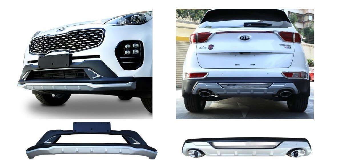 Kia sportage ön ve arka tampon koruma difüzör 2016 / 2019