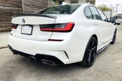Bmw g20 340i arka difüzör ve egzoz ucu seti m performance 2019+ krom