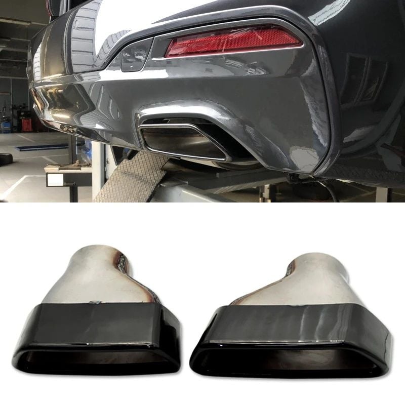 Bmw g30 egzoz ucu seti takımı siyah msport 2017 / 2023