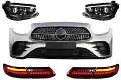 Mercedes c238 makyajlı dönüşüm body kit far tampon stop seti 2016 / 2021 e coupe