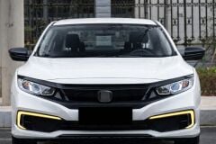 Honda civic fc5 drl ön sis lambası tek çizgi 2019+ makyajlı kasa uyumlu