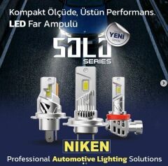 H4 led xenon far ampulü seti niken solo 7600lm