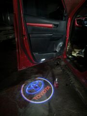 Toyota hilux kapı altı ışık lazer led logo hoşgeldin aydınlatması 2015+