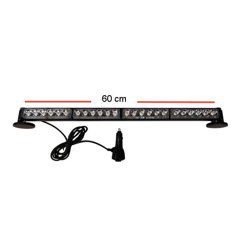 Space 4'lü Tepe Çakar Lamba Mıknatıslı 12-24v Kırmızı-Mavi 59 Cm / LAPA116