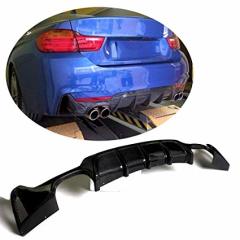 Bmw f32 f33 f36 arka tampon difüzörü 4 çıkış pianoblack 4 serisi
