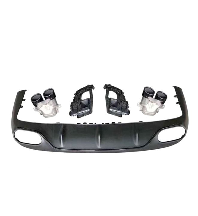 Mercedes w213 e53 coupe c238 arka tampon difüzörü ve egzoz ucu seti 2017+