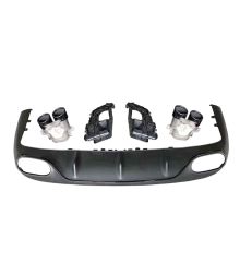 Mercedes w213 e53 coupe c238 arka tampon difüzörü ve egzoz ucu seti 2017+