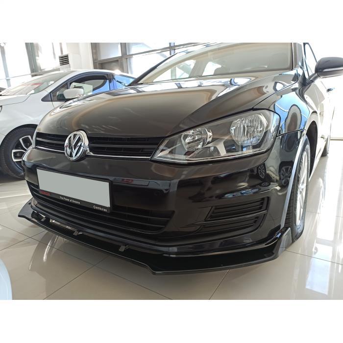 Vw golf 7 ön tampon altı lip 3 parça kulaklı pianoblack