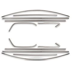 Vw Golf 7 Cam Çerçevesi 2013- Paslanmaz Çelik