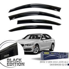 Bmw e90 cam rüzgarlığı siyah kromlu black edition niken 2005 / 2012