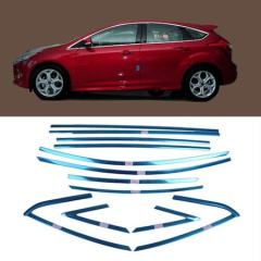 Ford focus 3 cam çerçevesi kenar çıtası krom hb tamtur 2011 / 2018 12 parça