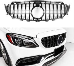 Mercedes w205 gtr ön panjur ızgara gloss black2019+