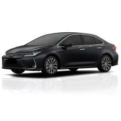 Toyota corolla cam kenar alt çıtası kromu 8 parça 2019+