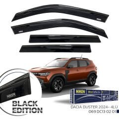 Dacia duster cam rüzgarlığı siyah kromlu black edition niken 2024+