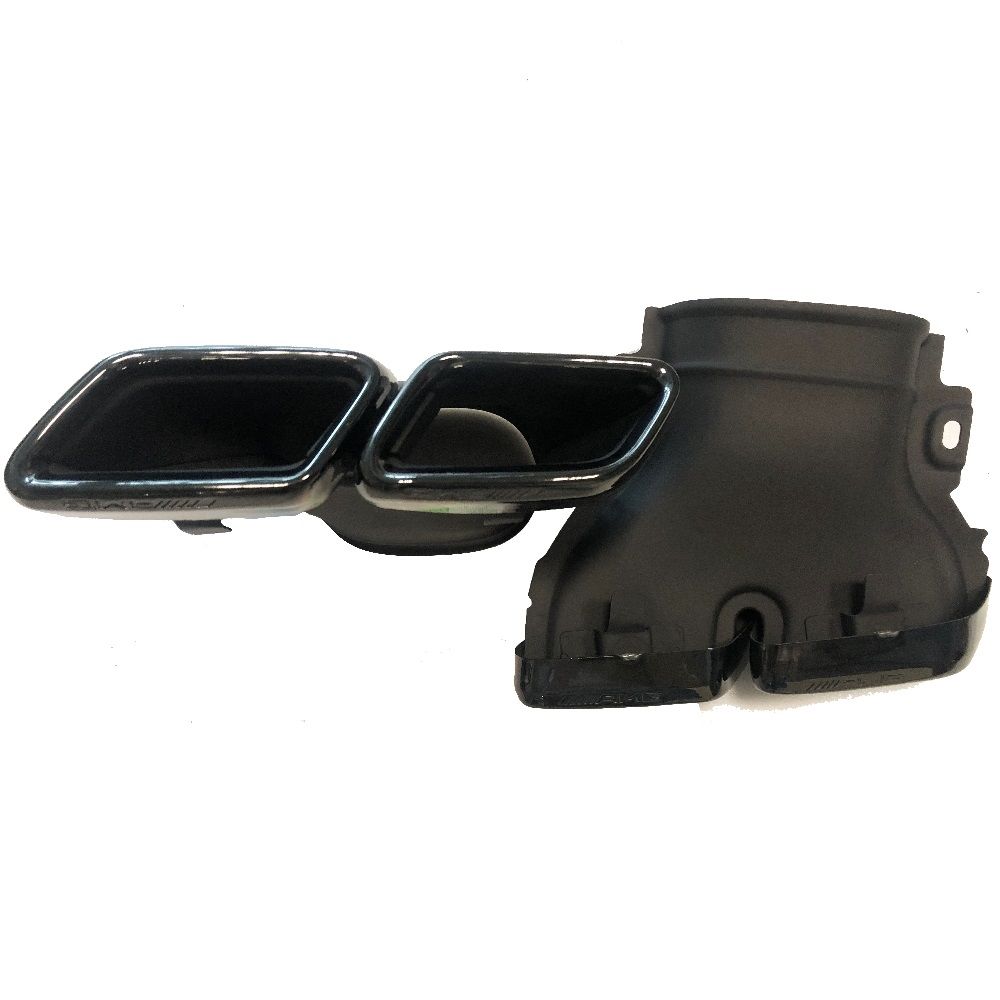 Mercedes w213 e63 amg egzoz ucu seti siyah