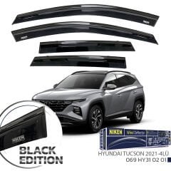 Hyundai tucson cam rüzgarlığı siyah kromlu black edition niken 2021+