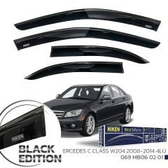 Mercedes w204 cam rüzgarlığı siyah kromlu black edition niken 2007 / 2013