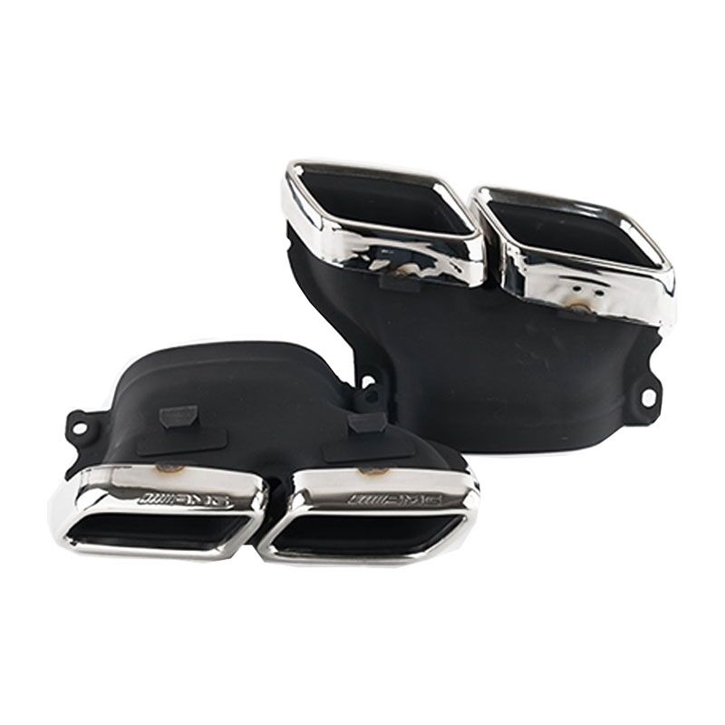 Mercedes w205 c63 egzoz ucu seti silver