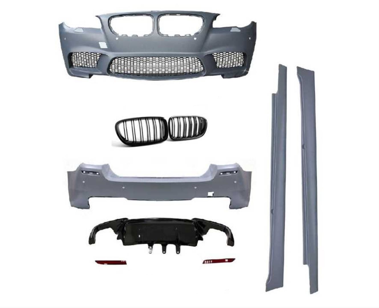 Bmw f10 m5 body kit tampon ve panjur seti 2010 / 2017